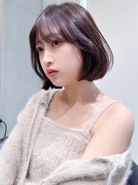 ロンド メリー 大宮(Lond merry) ミニウルフレイヤーカット顔周り前髪韓国ミディアムロング／大宮