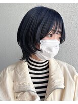 レリー バイ アルティナ 川越店(Lelie by artina)&nbsp;マリンブルー_ミニウルフ_ブルーサファイア_マッシュウルフ2