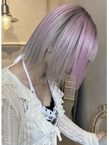 ジーナ(XENA) ケアブリーチ×ハイトーン×ピンクシルバー(渋谷)