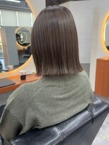 オズ 安積店(OZ)&nbsp;黒髪ボブルフネビージュ小顔ワンレン