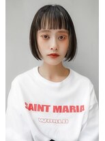 ギークス(GEEKS)&nbsp;【GEEKS渋谷】黒髪ボブ/オン眉/デザインカラー/春ヘア/20代30代