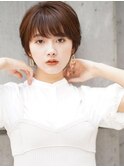 20代～50代◎フェザーショートマロンベージュレイヤーカット