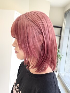 タイドヘアー 高槻2号店(TIDE HAIR) natural pink roots color