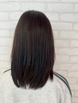 ビス ヘア アンド ビューティー 西新井店(Vis Hair＆Beauty)&nbsp;小顔レイヤーロブヘアウルフカットブリーチなしココアブラウン