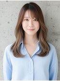港区風くびれ巻き髪シースルーバング【淡路/上新庄】