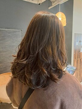 髪質改善/ブラウンベージュ/艶髪/レイヤーカット