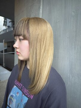 ハイトーンベージュダブルカラー