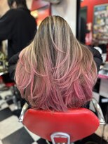 ロック フィールド レイヤーカットバレイヤージュ