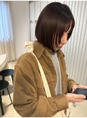 ツヤカラー/顔周りカット/南船場/ボブ