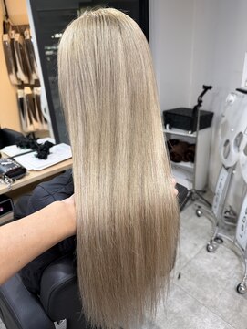 ラフ 難波店(LAFF) ホワイトミルクティーエクステ/Whitemilktea Extensions