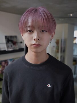クペウヘイヴン メンズ(cope'u HAVEN men's) ピンク×シースルーマッシュ