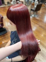 アクシス 栄店(`AXIS)&nbsp;松本/ワンホンレイヤー/ミルクティーブロンド/ダークブルー/栄