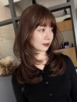 エトワ 中央店(etoi)&nbsp;大分ハッシュカット胸上鎖骨下ミディアムレイヤースタイルかるめ