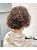 ショートボブおしゃれパーマ