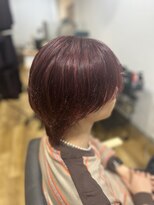エアーベリー(AIR BERRY) 艶感引き立つボルドーカラー×コンパクトショート【20代~50代】
