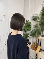 フォト 新宿三丁目(foto)&nbsp;髪質改善縮毛矯正地毛風ストレート切りっぱなしボブ