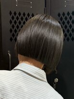 ヲタク 渋谷 代官山 恵比寿(wotaku.) グレージュカラー透明感カラーオリーブブレージュタイトボブ暗髪