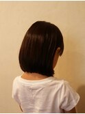 【キッズカット】ロングボブスタイル