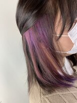 ヘアメイク Y-21 青葉台店&nbsp;インナーカラー　×　ライトパープル