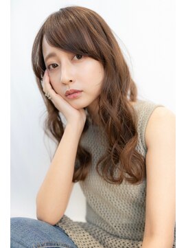 ケアリー 武蔵小杉(Carelly) 大人かわいい前髪セシルカットココアブラウンフリンジウェーブ