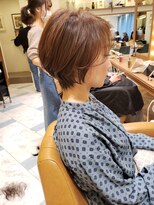 ロンドプロフィール 浦和(Lond profil)&nbsp;アッシュブラウンオフィスヘアネオウルフ外ハネボブ