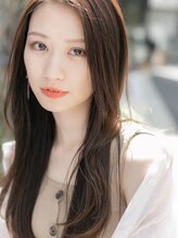 ローマ ギンザ(ROMA Ginza) 【ROMA】大人かわいい美肌ブラウン/かきあげバング/抜け感ロング