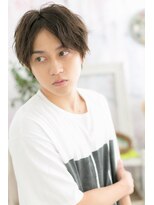 ミック 日暮里店(miq)&nbsp;センターパート無造作ショートウルフマッシュa1