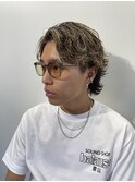 アップバングウルフ 波巻きスパイラルパーマ