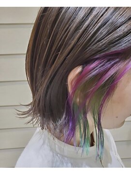 モアナ バイ ヘッドライト 二俣川店(Moana by HEADLIGHT) Moana#インナーカラー#ボブ#ケアブリーチ