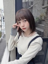 サロンドミルク 原宿(salon de MiLK)&nbsp;【salon de MiLK原宿】ツヤ感チョコレートベージュボブ