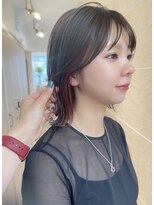 サンドシーン(sand scene)&nbsp;20代30代40代丸みショートボブマッシュ前下がりレイヤー