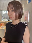 ミニボブ/ショート/ショートヘア/前下がりボブ/ぱつっとボブ