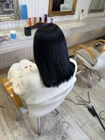 ノンヘアープラス(non hair +) ブルーブラック×美髪矯正