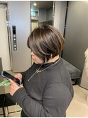 40代50代小顔似合わせカットくびレイヤーエモージュ大人可愛い