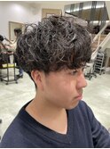 三軒茶屋_メンズ_ショート_パーマ_ニュアンスパーマ_黒髪_カット