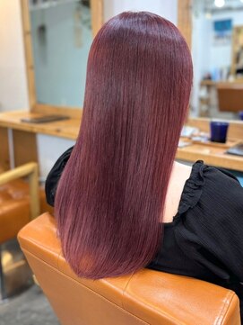 リコ 池袋東口店(Liko) 【Liko　池袋東口店】カシスピンク　髪質改善トリートメント