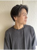 刈り上げマッシュ顔まわり前髪カットグレージュ群馬太田