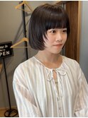 顔まわりレイヤー×グレージュ