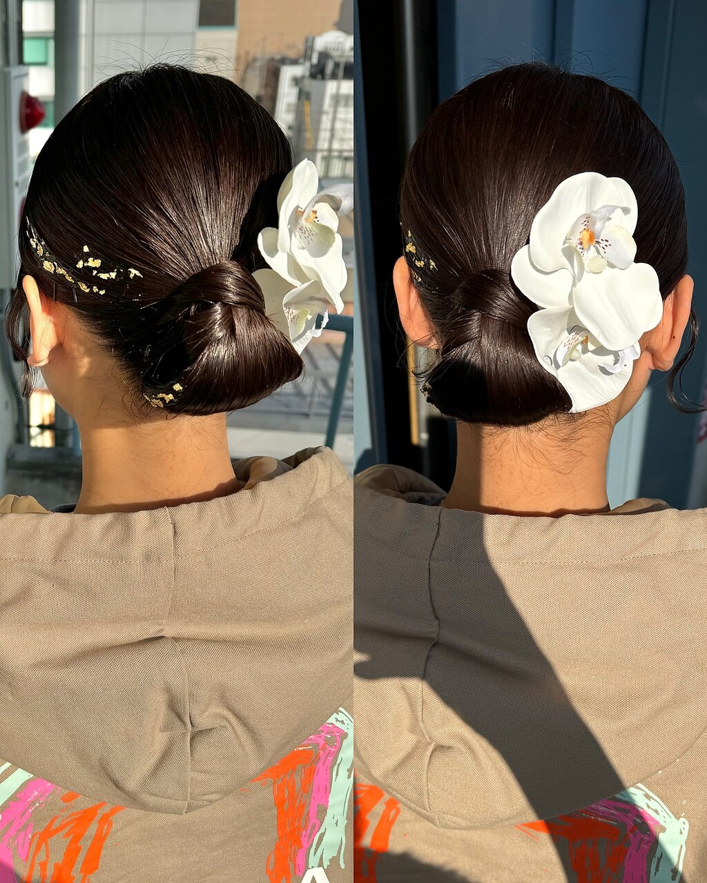 あをによし和髪４個セット 和装ヘア】毛量が多い人のためのネープシニヨン 毛量調整の仕方 - YouTube