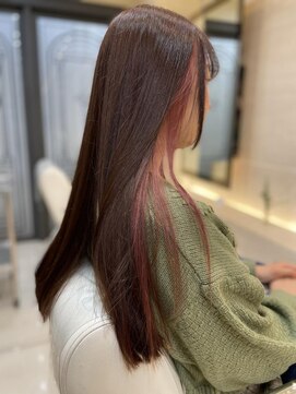 ザビー(THE B) 本八幡×イヤリングカラー×ケアブリーチ×ロング×ピンク