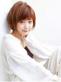  【over hair】 丸みショートボブスタイル