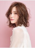 ☆オリーブグレーココアベージュ小顔クラゲヘアー/黒髪/髪質改善