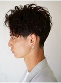 メンズカット☆刈り上げセンターパートシャドウパーマヘッドスパ