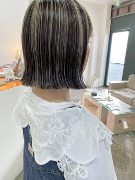 エダメ(EDAME) 外はねボブ/アンブレラカラー/コントラストカラー