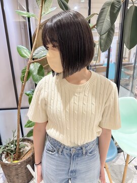 ロンドリゼル 札幌(Lond RiseL) オリーブグレー/前髪/ボブ/マロンベージュ/レイヤーカット/小顔