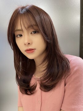 アイヴィ 表参道(IVY) 透明感カラー ボルドーカラー レイヤーカット【肥田亜沙美】