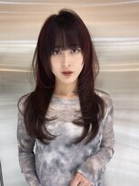 シー バイ ロンド 新宿(Sea by Lond)&nbsp;ココアベージュ×レイヤー[小顔/黒髪/オリーブグレー]