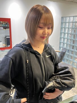 ノル 栄矢場町(nol) ブリーチなしカラー(ベージュカラー)×レイヤー