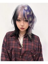 ヌル 原宿店(Null) オーダーメイド/ケアブリーチカラー/セクションカラー/姫ウルフ