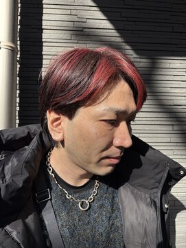 キャンバス 川崎(canvas.) 太めハイライト/ガーネットレッド